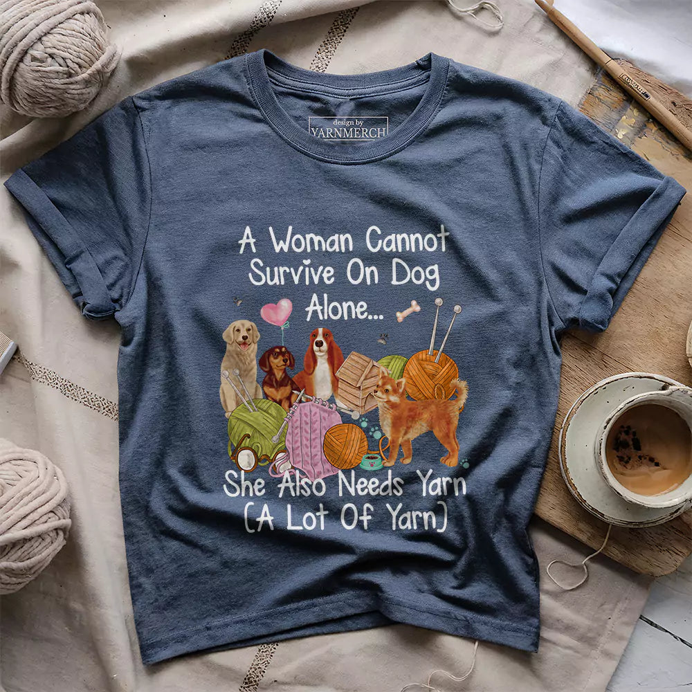 Dog & Yarn Lover T-shirt