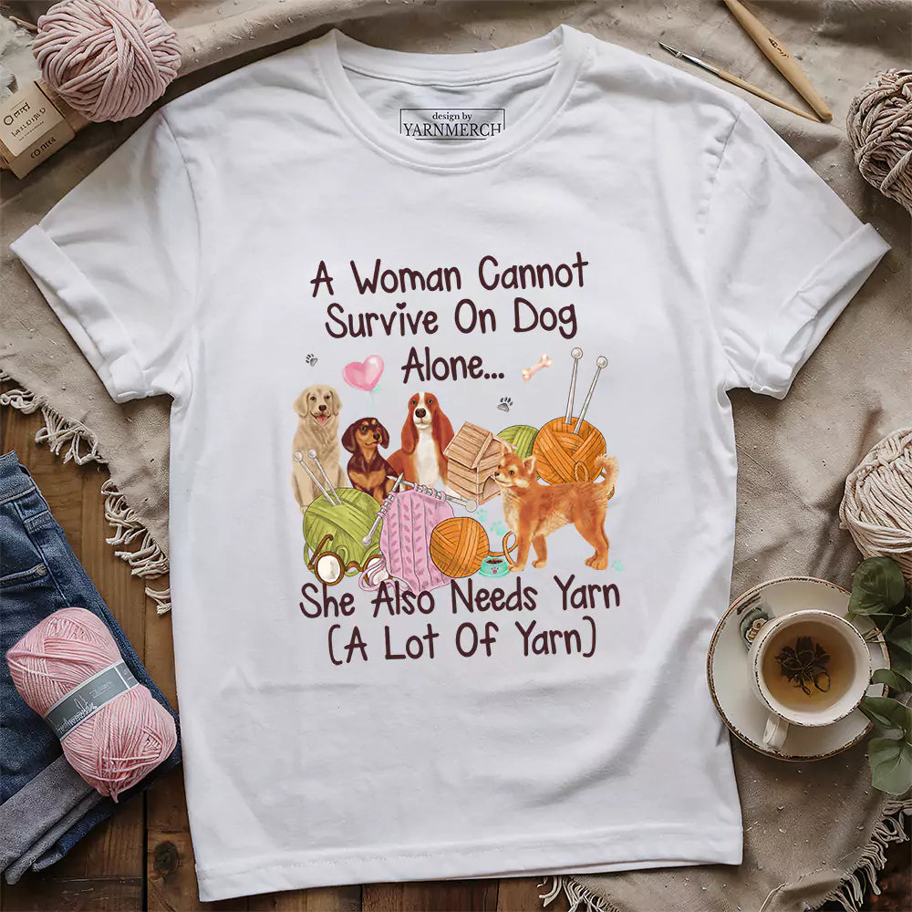 Dog & Yarn Lover T-shirt