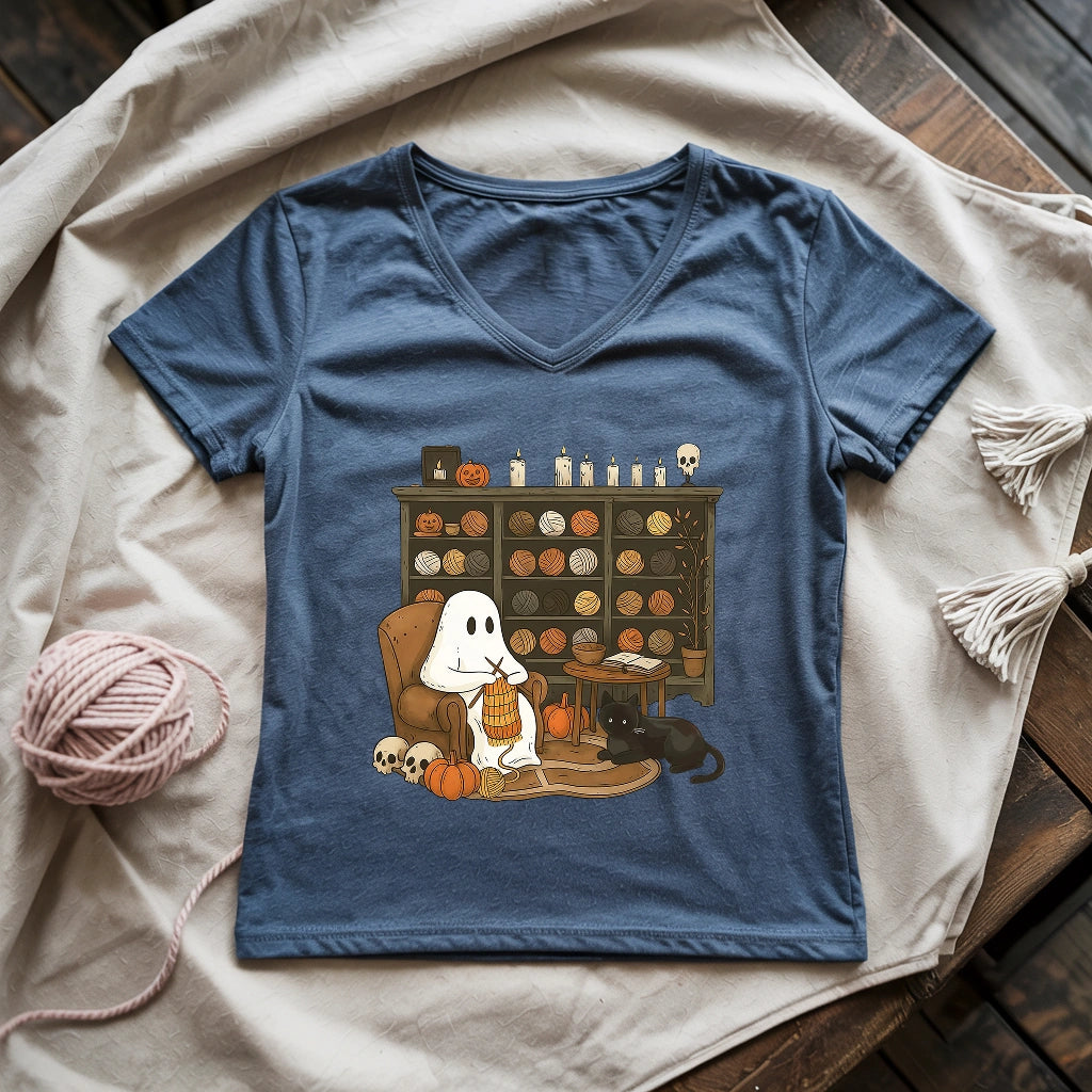 Boo Yarn Lady V-neck