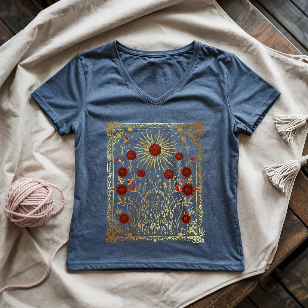 Energy Of Yarn Lady V-neck