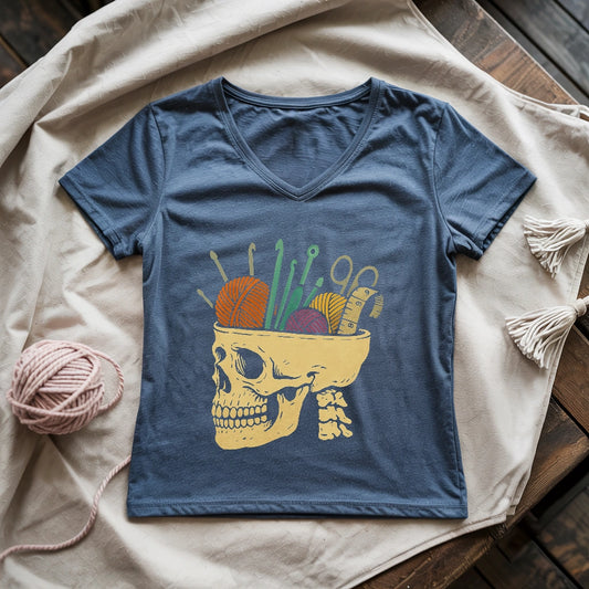 Murder Yarn Lady V-neck