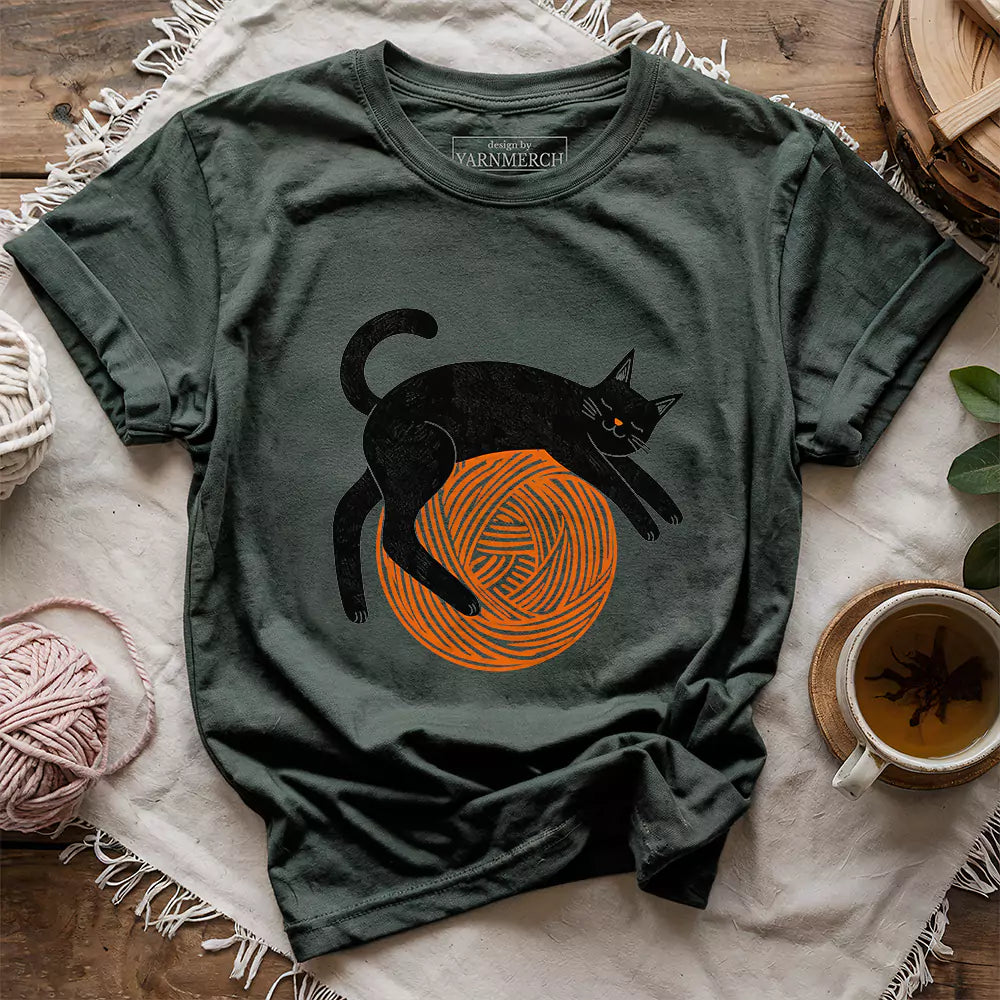 Lazy Cat & Yarn T-shirt