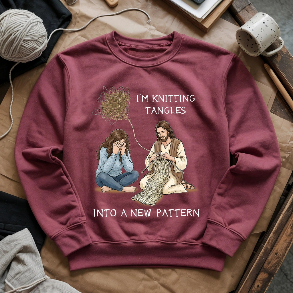 God Knitting Tangles Sweatshirt