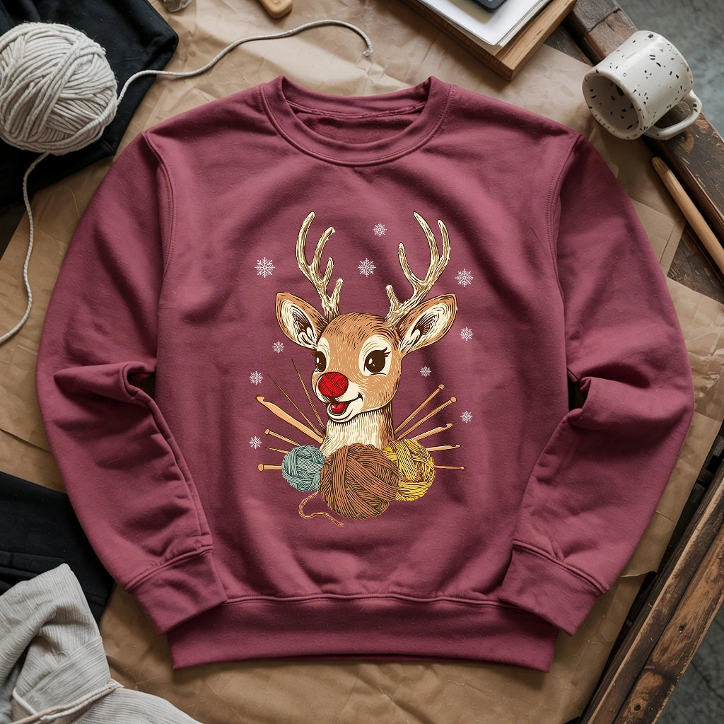 Red Nose Yarndeer Sweatshirt