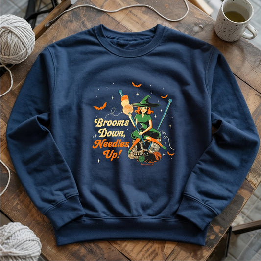 Broom Down, Needles Up Sweatshirt