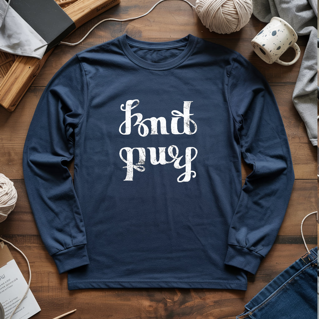 Knit Purl Long Sleeve T-shirt