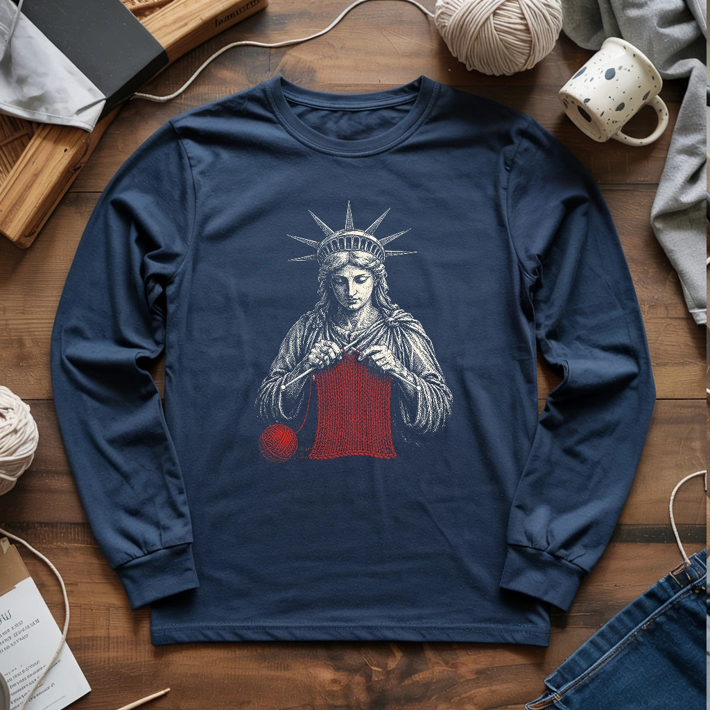 Knitting For Liberty Long Sleeve T-shirt