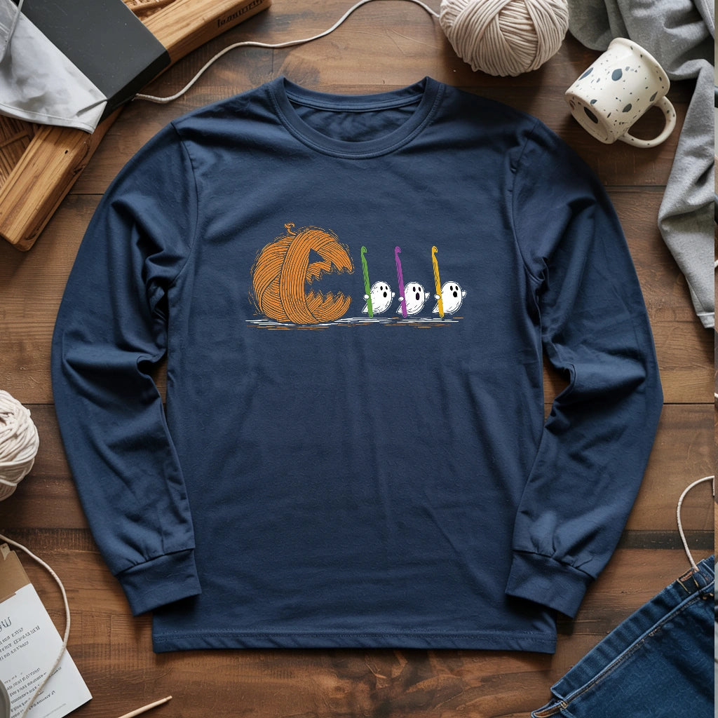 Spooky Yarn Muncher Long Sleeve T-shirt