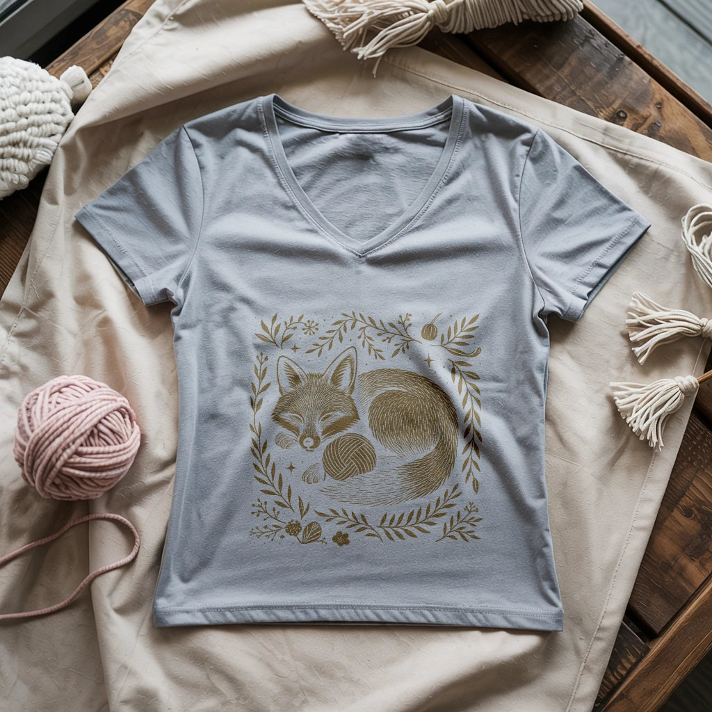 Fox & Yarn Lady V-neck