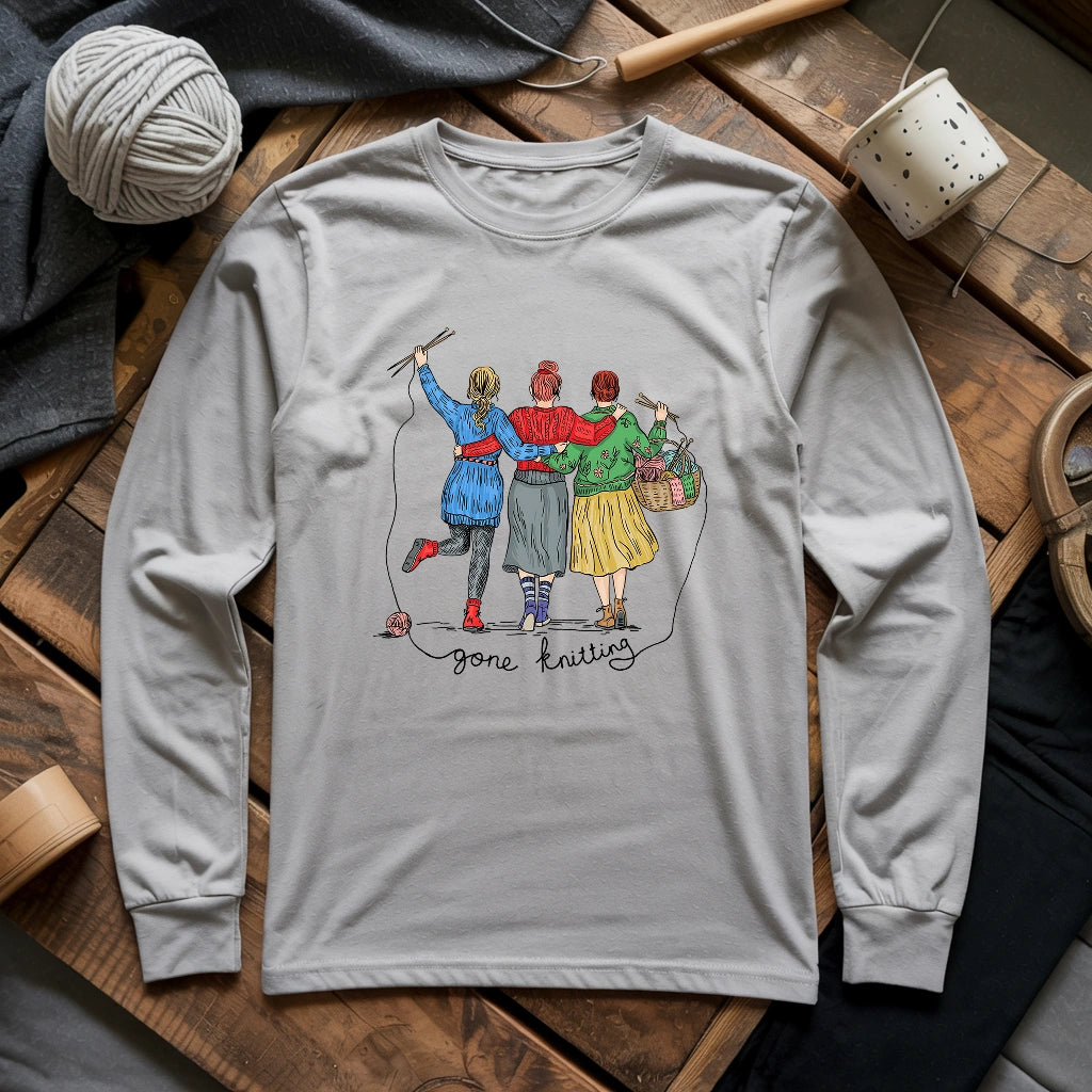 Girls Gone Knitting Long Sleeve T-shirt