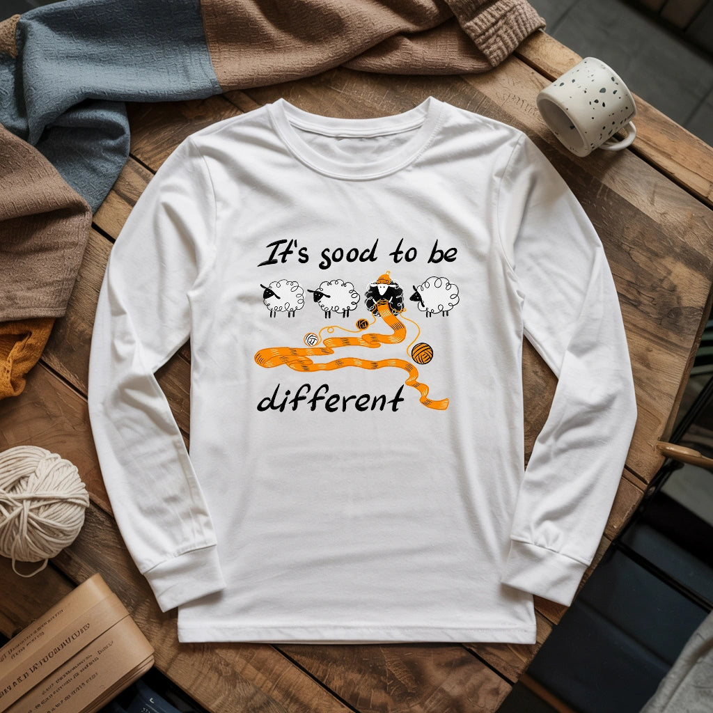 Be Knitting Sheep Long Sleeve T-shirt