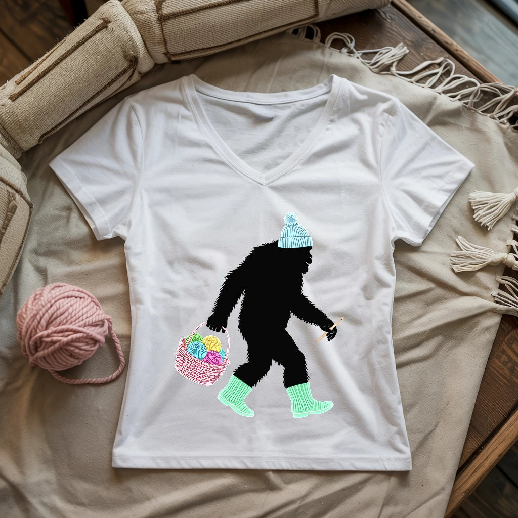 Bigfoot Lady V-neck
