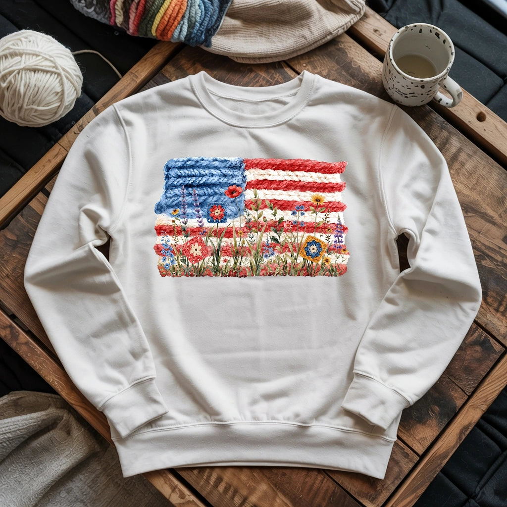 Flowers, Stripes & Skeins Sweatshirt