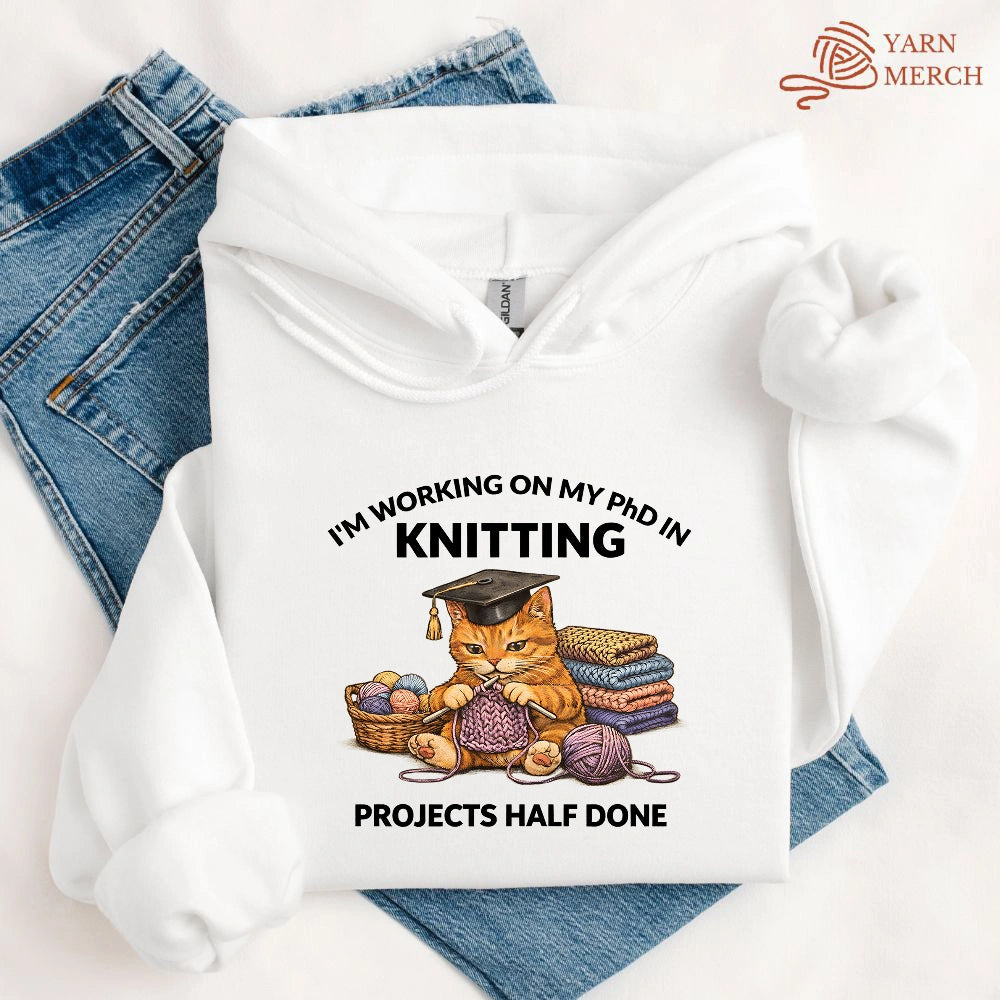 PhD In Knitting Hoodie