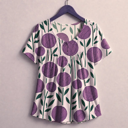 Yarn Flowers Blouse