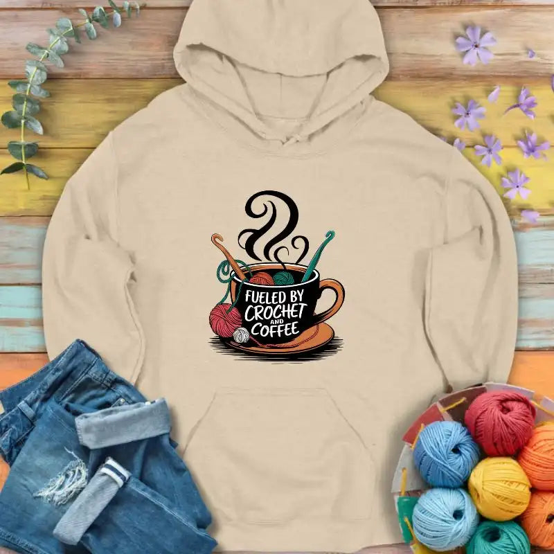 Crochet +Coffee=Energy  Hoodie
