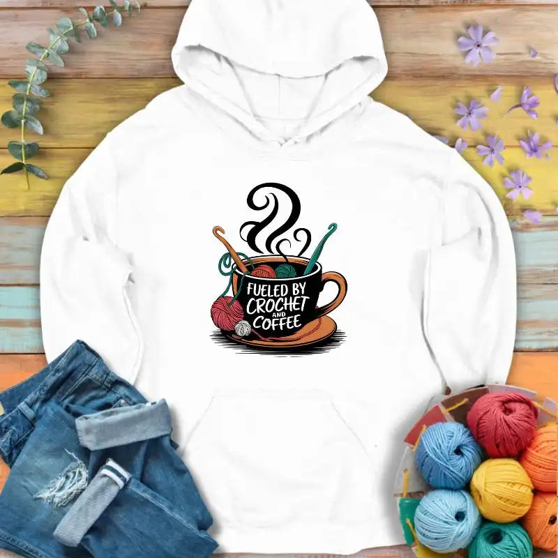 Crochet +Coffee=Energy  Hoodie