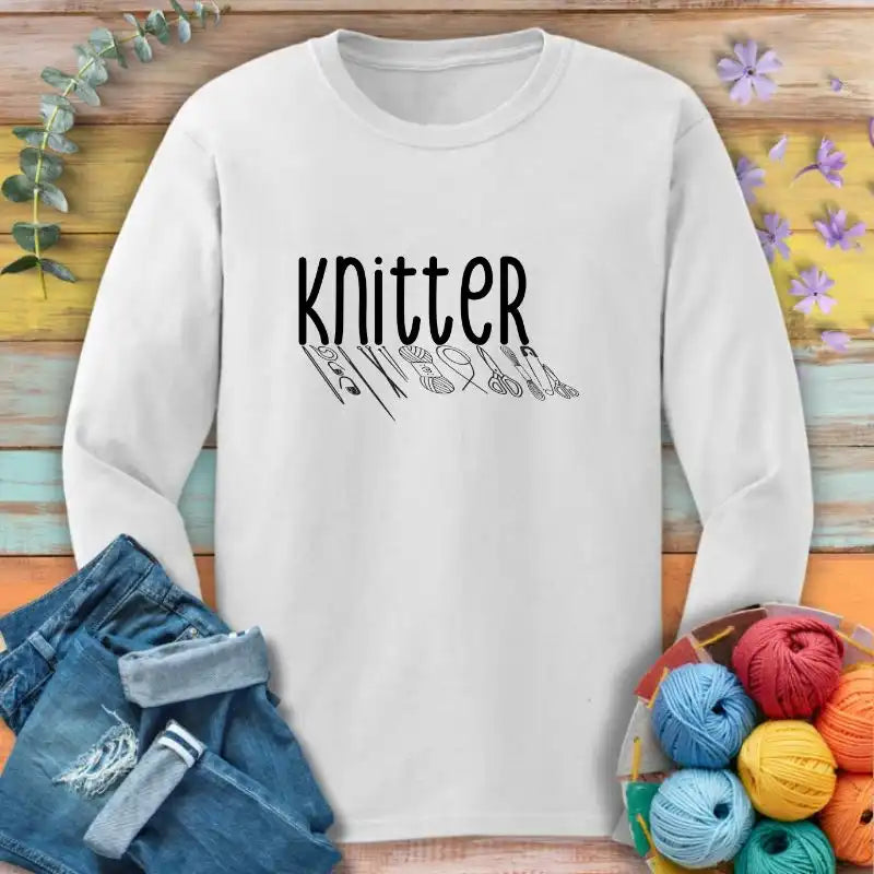 Knitter Reflection Long Sleeve T-shirt