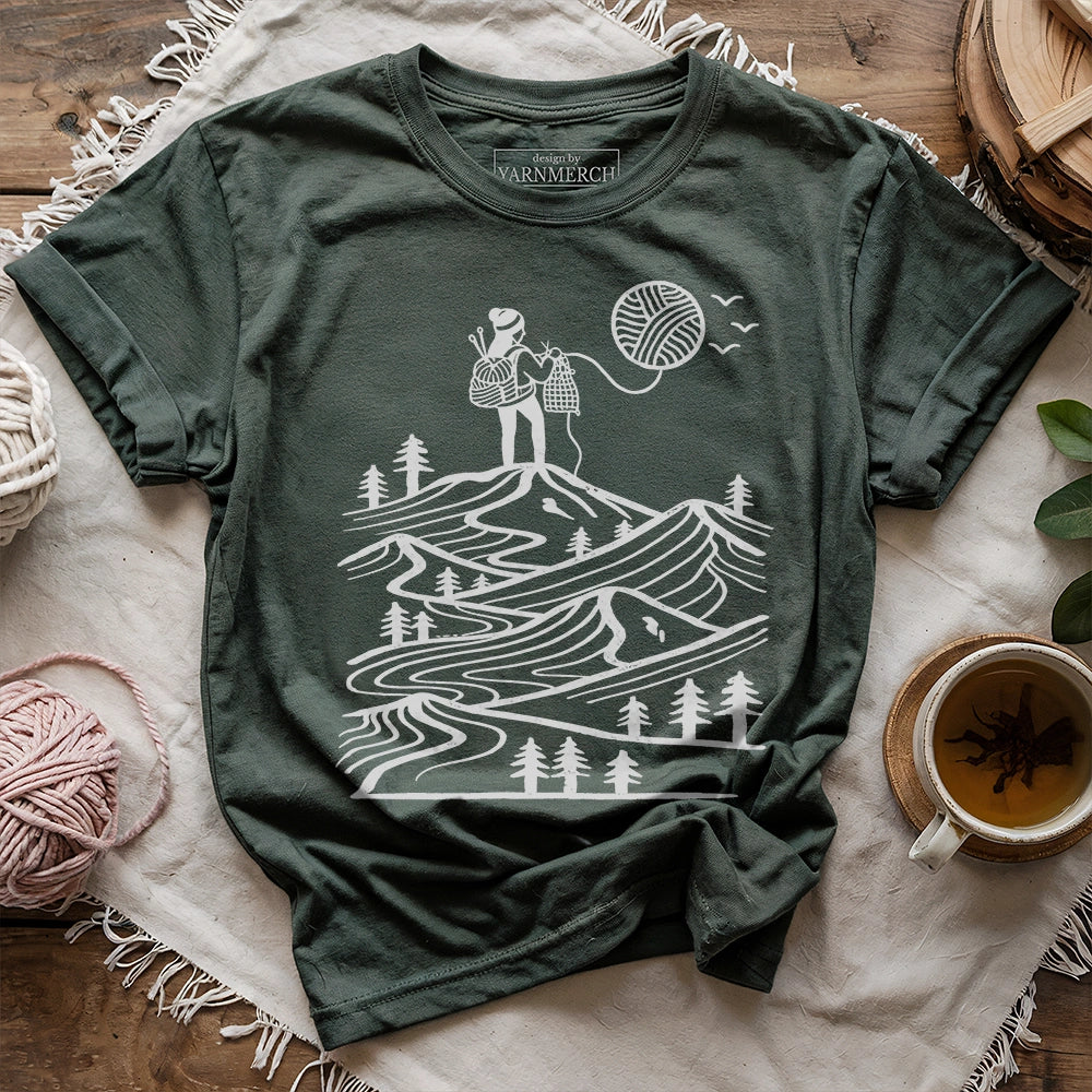 A Camper Knitting The Sun T-shirt Forest / XL