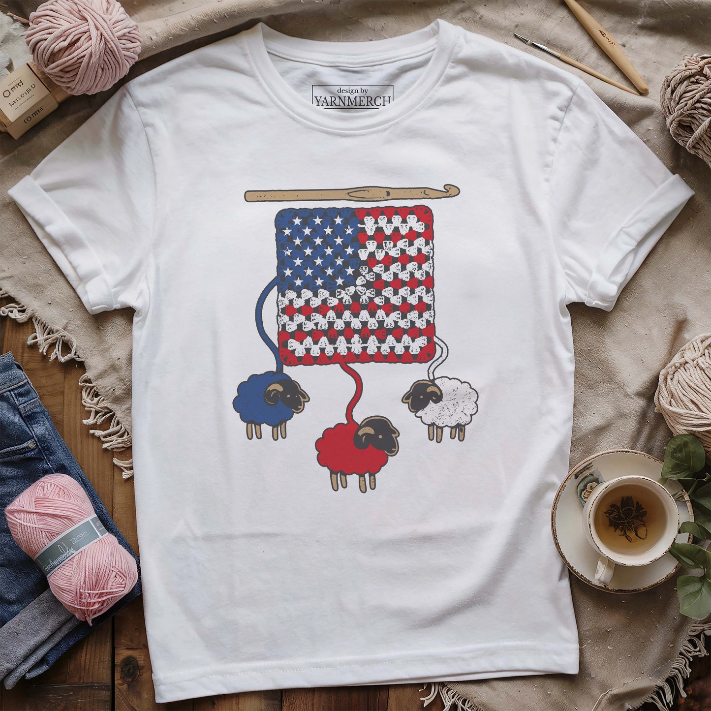 America Granny Flock T-shirt