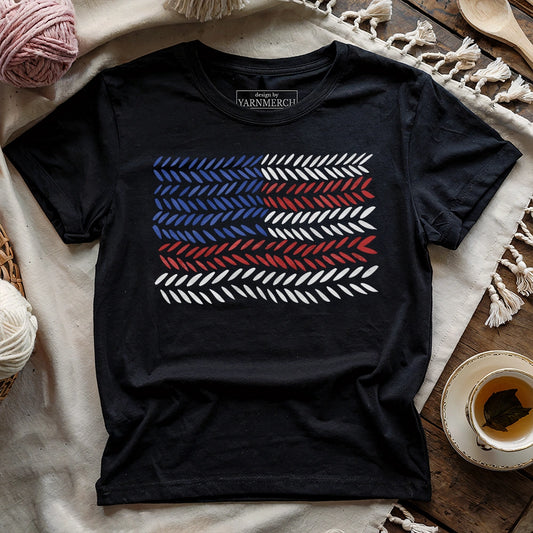 America Knitting Pattern T-shirt