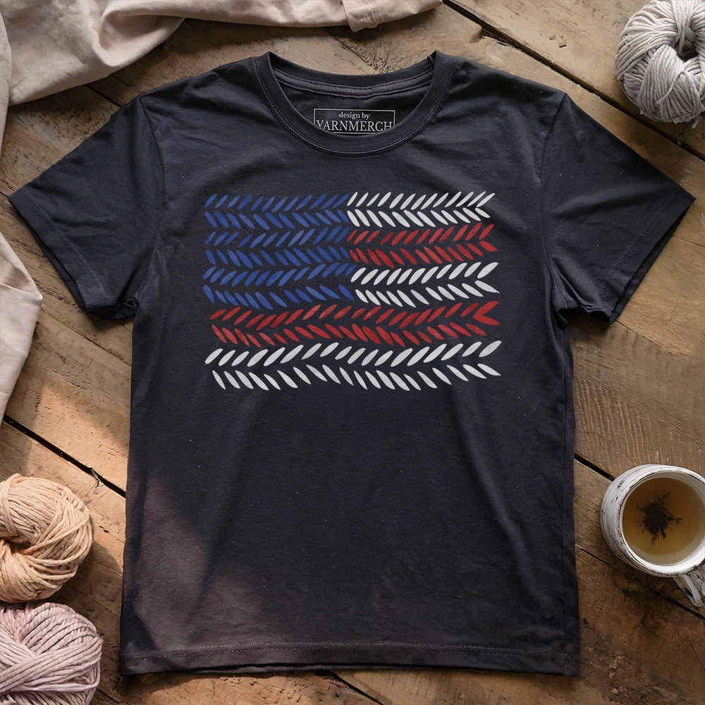 America Knitting Pattern T-shirt