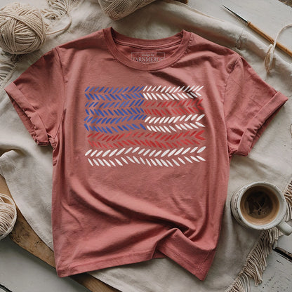 America Knitting Pattern T-shirt