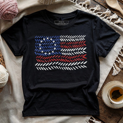 America Watercolor Pattern T-shirt