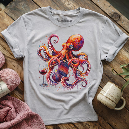 Knitopus & Wine T-shirt