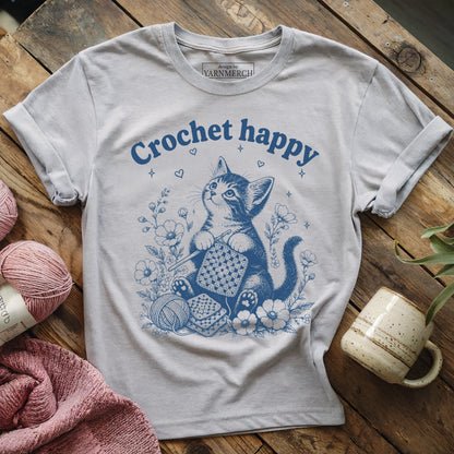 Crochet Happy T-shirt