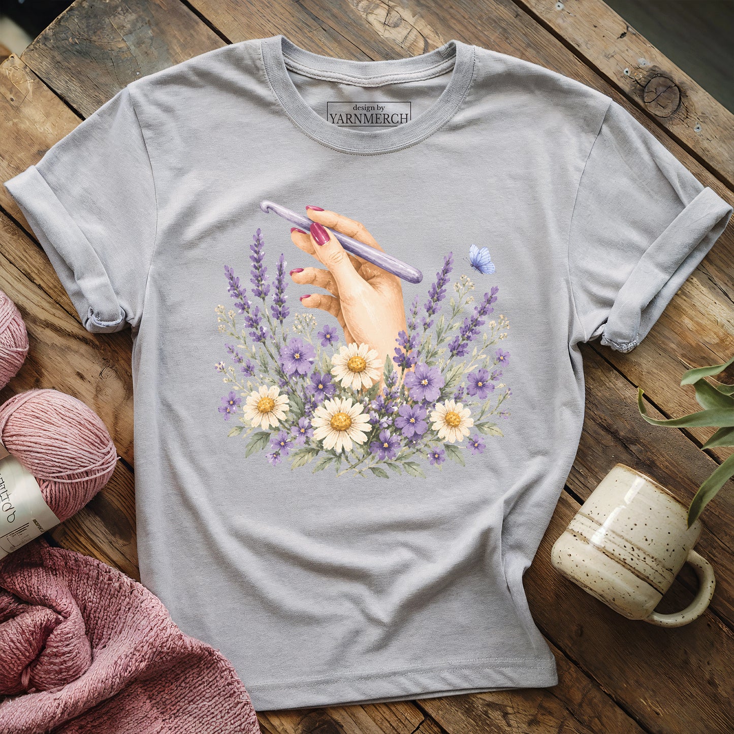 Crochet & Flower T-shirt