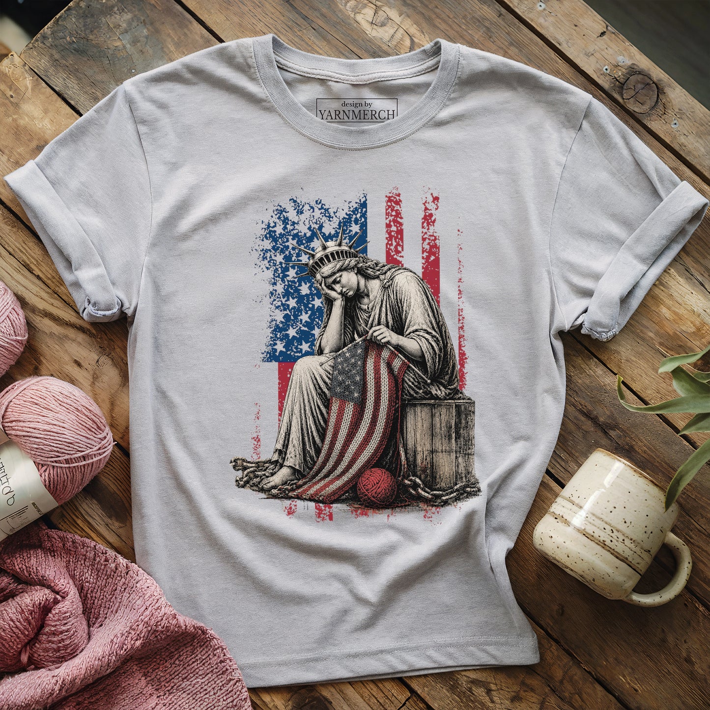 Crying & Knitting For Liberty T-shirt