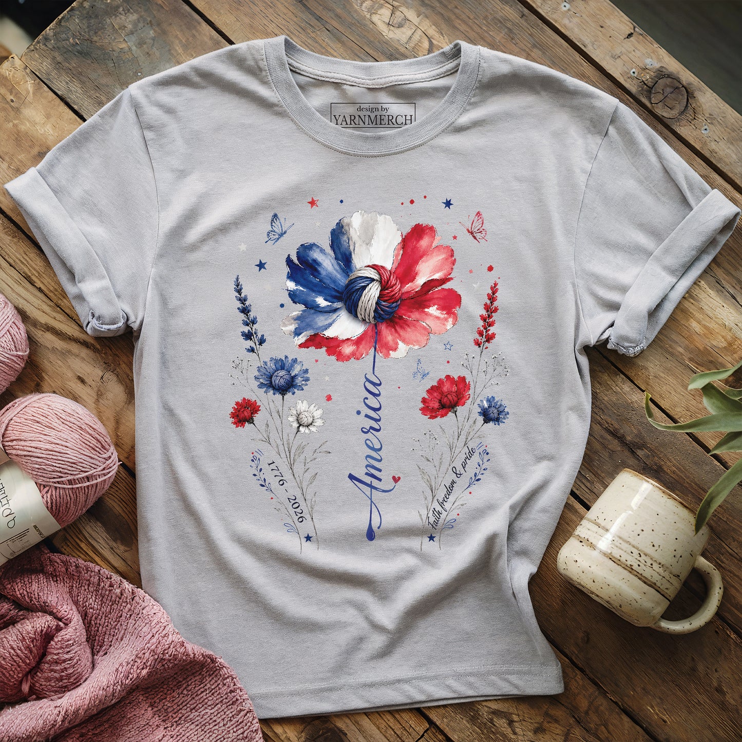 Floral America T-shirt