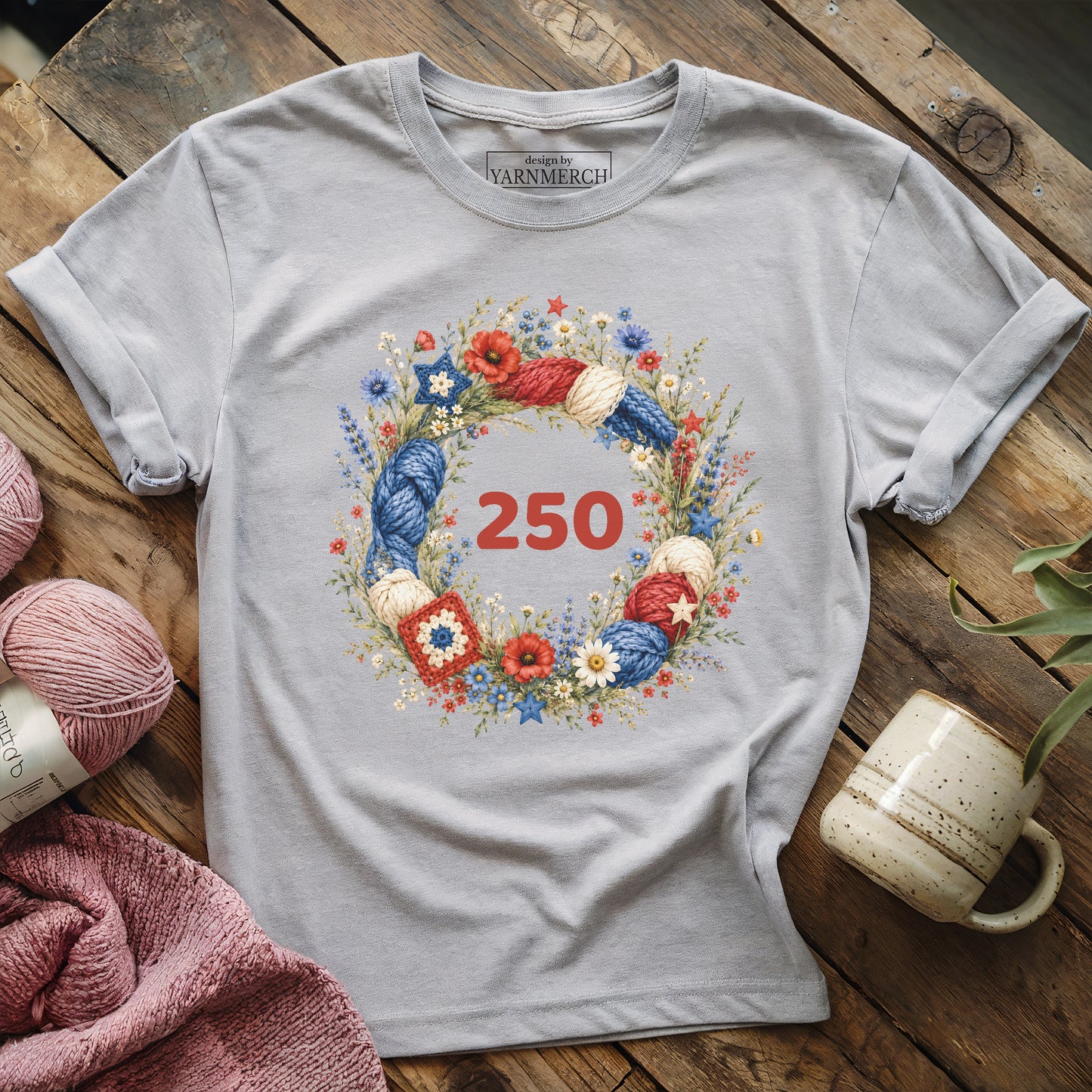 Floral Wreath 250 T-shirt