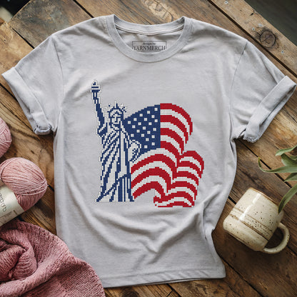 Freedom Knitting Chart T-shirt