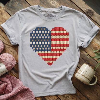 I Knit My Love For USA T-shirt