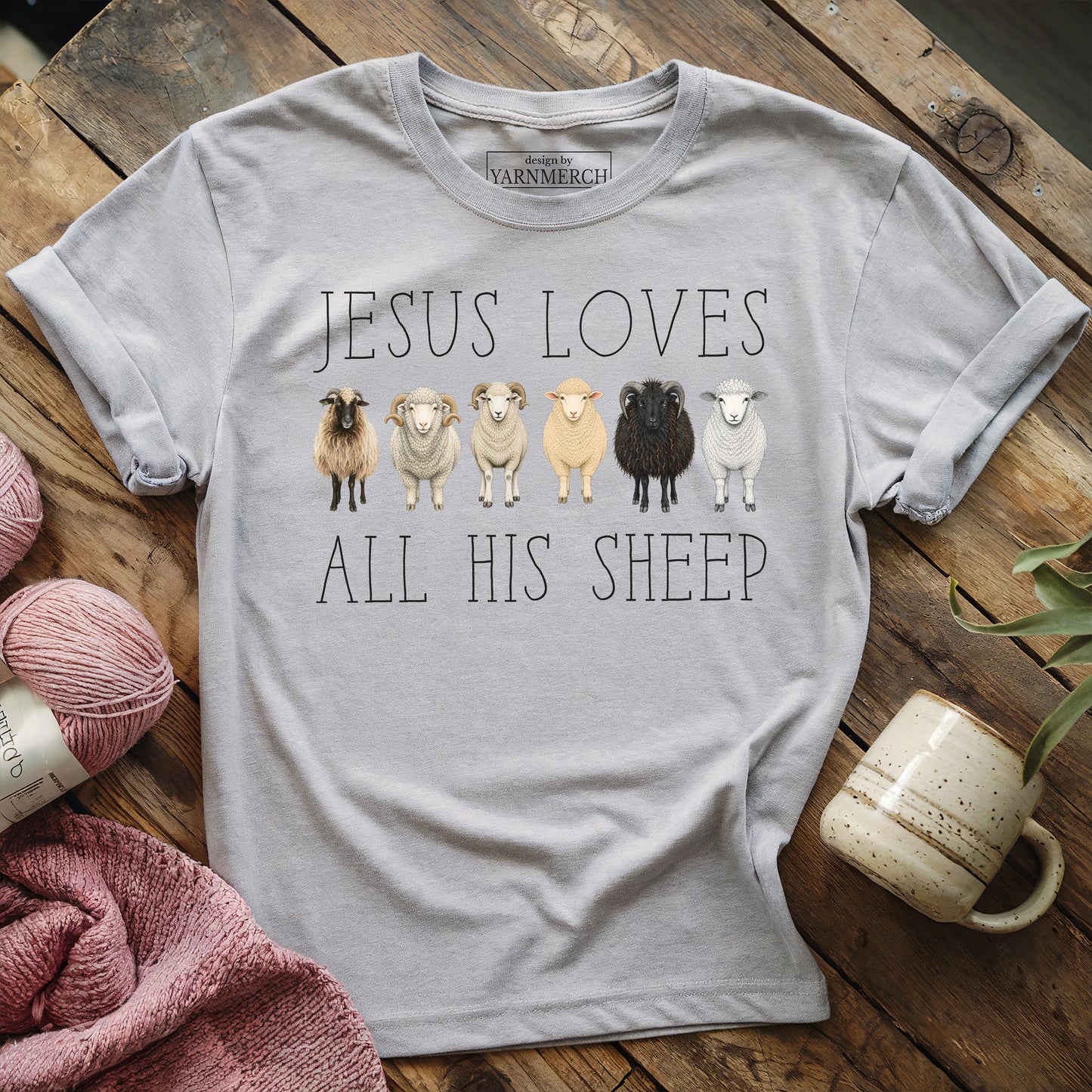 Jesus Loves All His Sheeps T-shirt