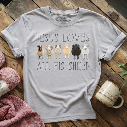 Jesus Loves All His Sheeps T-shirt