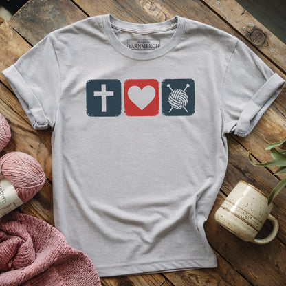 Jesus Loves Knitting T-shirt