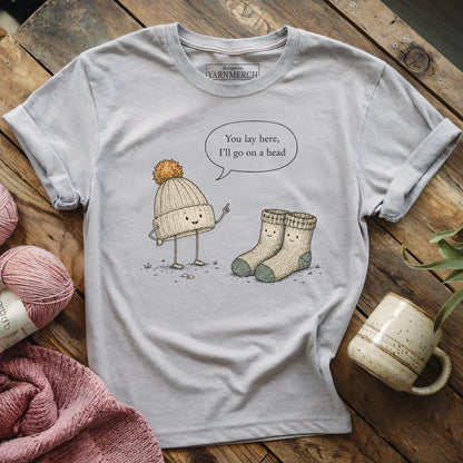 Knit Hat Said To Stocking T-shirt