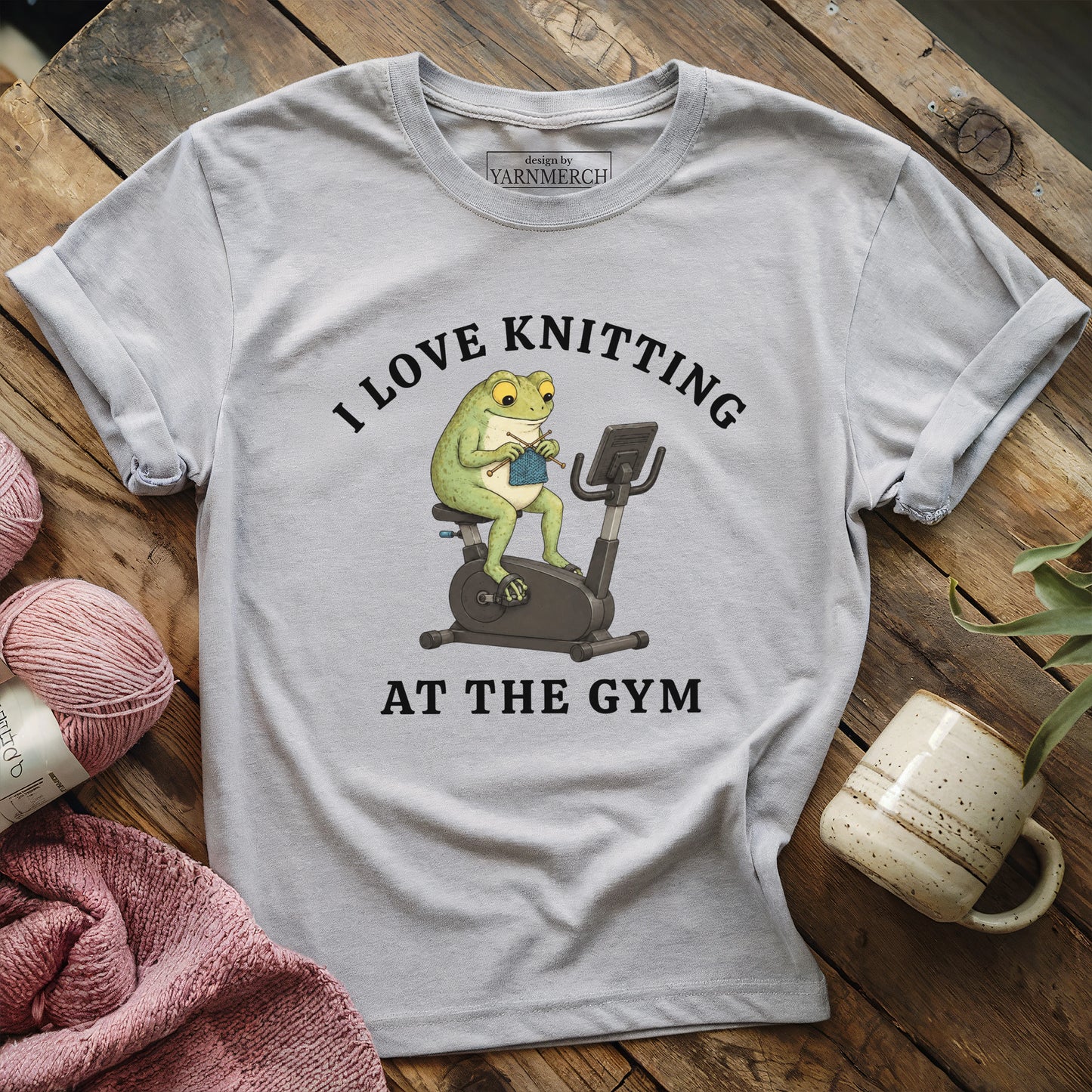 Knitting At The Gym T-shirt