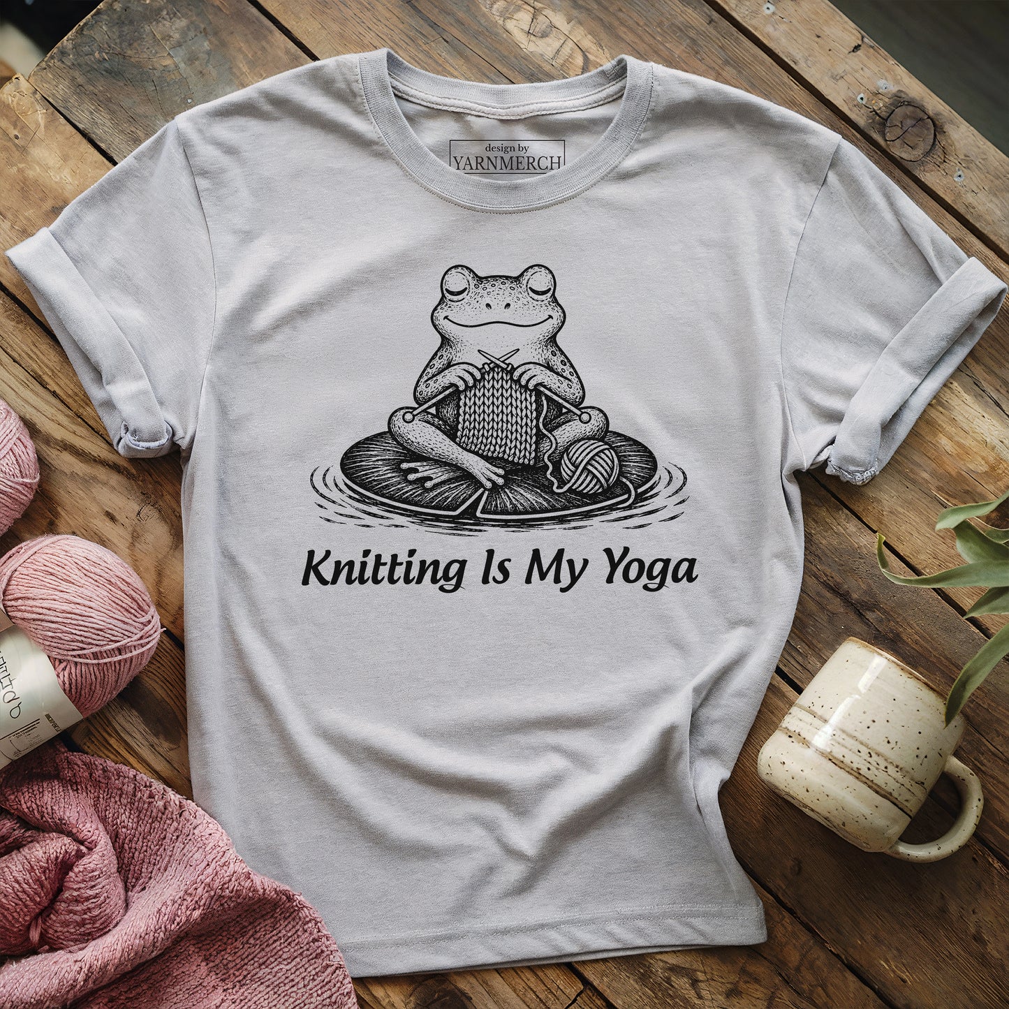 Knitting Is My Yoga T-shirt