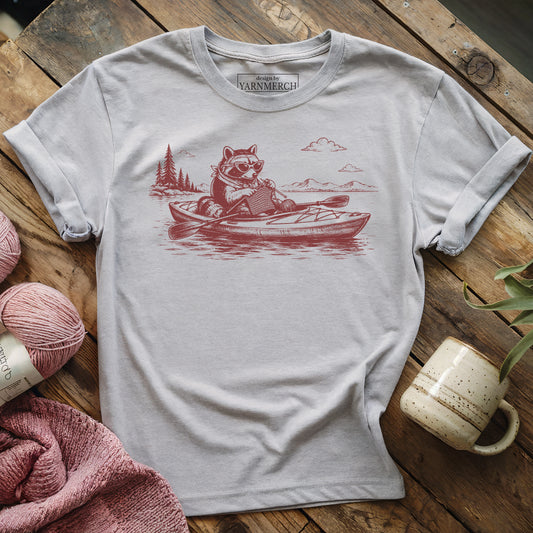 Knitting On A Kayak T-shirt