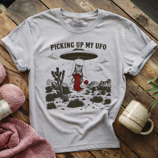 Picking Up My UFO T-shirt