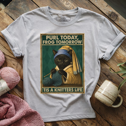 Purl Today, Frog Tomorrow T-shirt