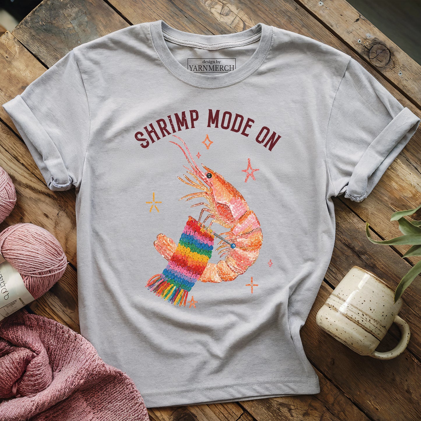 Shrimp Mode On T-shirt