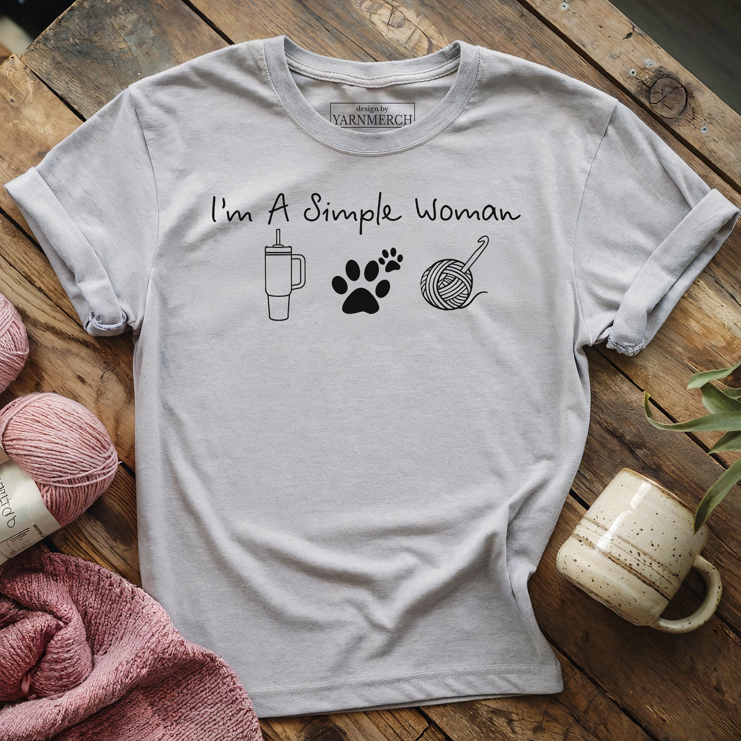 Simple Women Crochet T-shirt