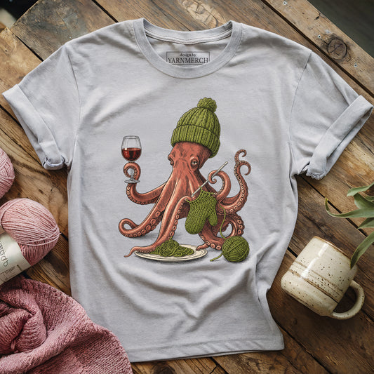 Wine & Crochetopus T-shirt