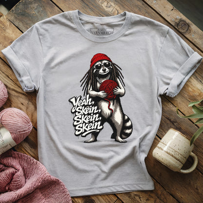 Lil-coon Holding Skein, Yeah T-shirt