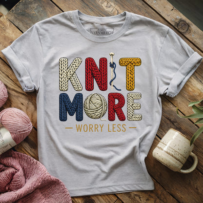 Knit More Worry Less T-shirt